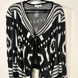 Black and White Print Sweater Target Medium